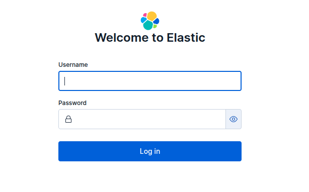 Elastic Login Page